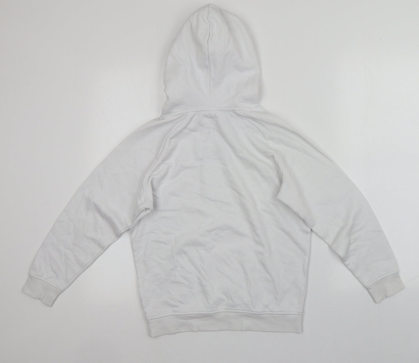 George Girls White  Cotton Pullover Hoodie Size 8-9 Years