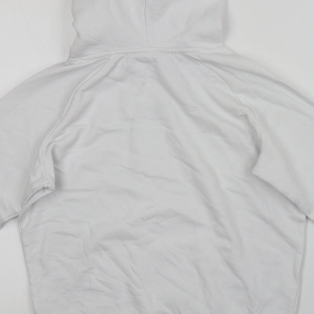 George Girls White  Cotton Pullover Hoodie Size 8-9 Years