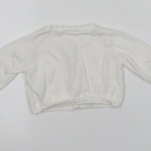 NEXT Baby Ivory  Cotton Cardigan Jumper Size 3-6 Months