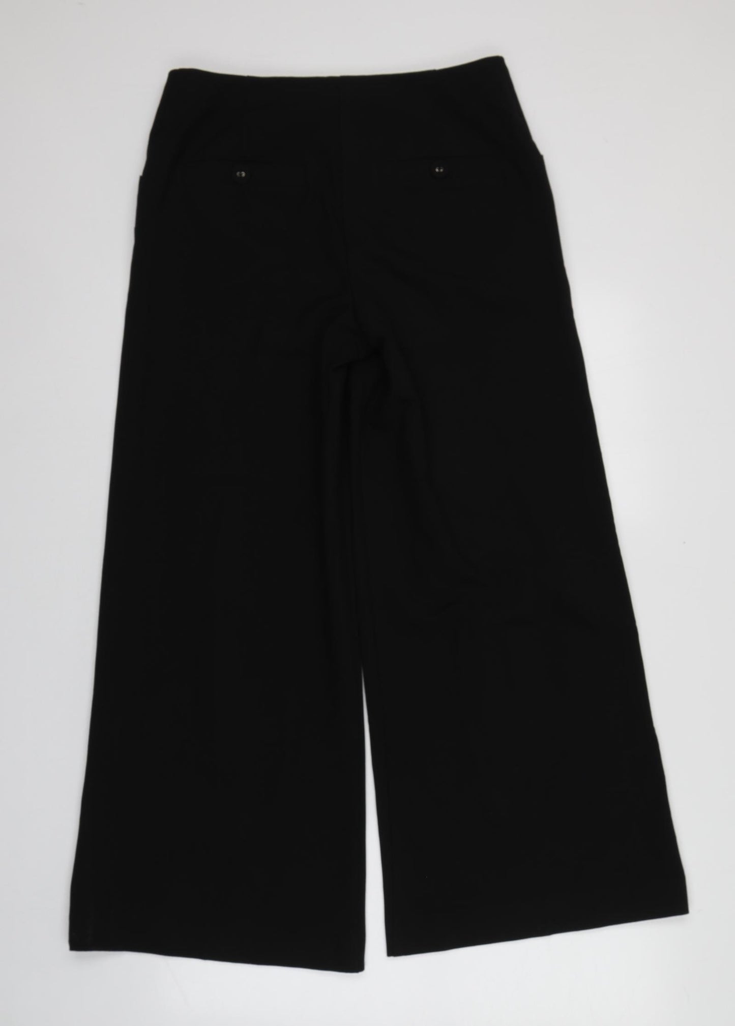 NEXT Womens Black  Polyester Trousers  Size 10 L25 in Regular