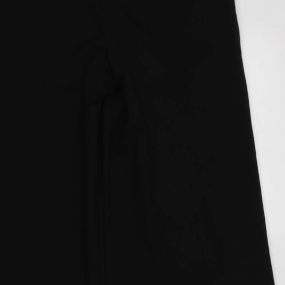 NEXT Womens Black  Polyester Trousers  Size 10 L25 in Regular