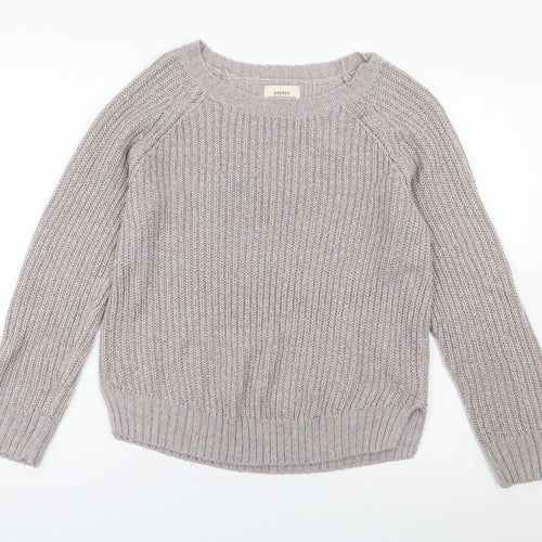 Papaya Womens Multicoloured Round Neck  Acrylic Pullover Jumper Size 10