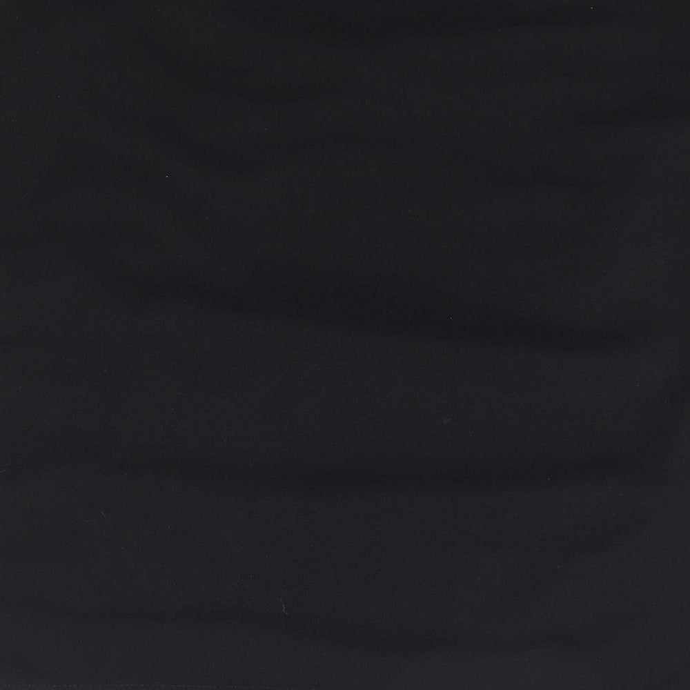 Shein Curve Womens Black  Polyester Mini Skirt Size 16   Zip