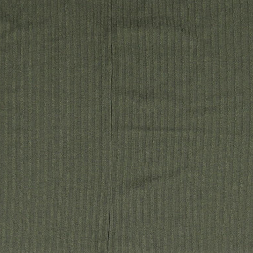 New Look Womens Green  Polyester Jersey T-Shirt Size S V-Neck