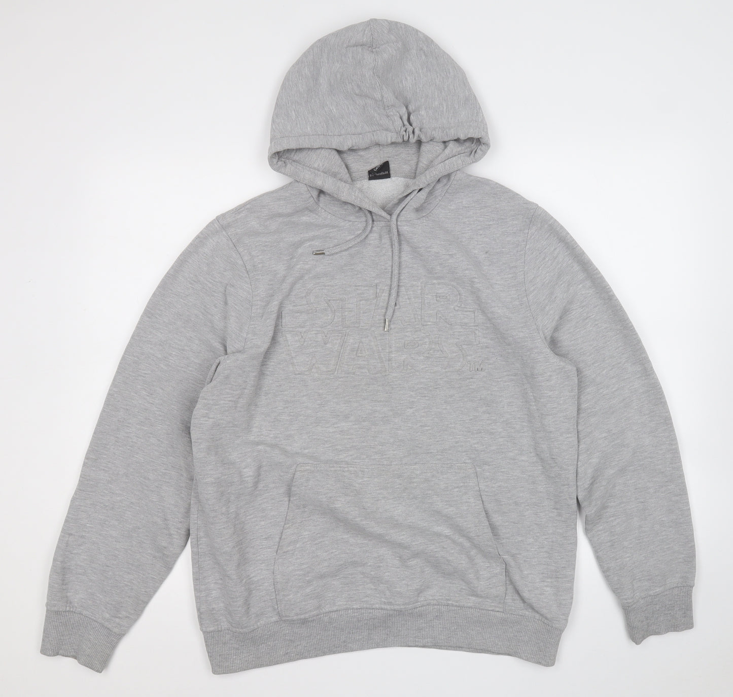George Mens Grey  Cotton Pullover Hoodie Size M   - STAR WARS