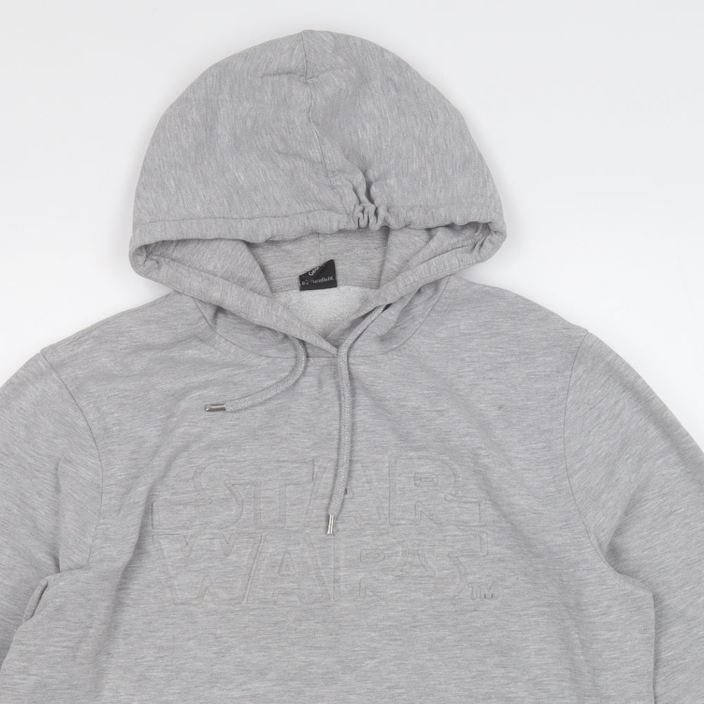 George Mens Grey  Cotton Pullover Hoodie Size M   - STAR WARS