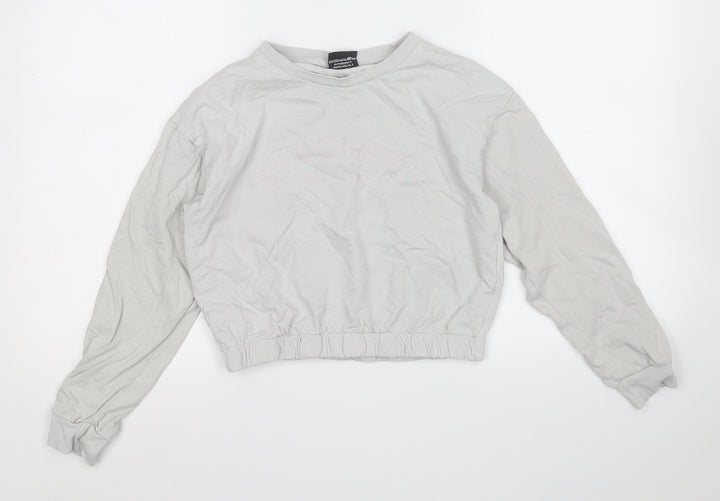 Sketchers Girls Grey  Cotton Pullover Sweatshirt Size 10-11 Years   - California