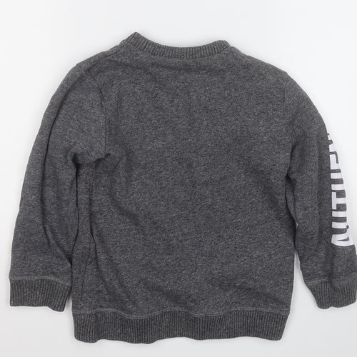 Mothercare Boys Grey  Cotton Pullover Sweatshirt Size 4-5 Years
