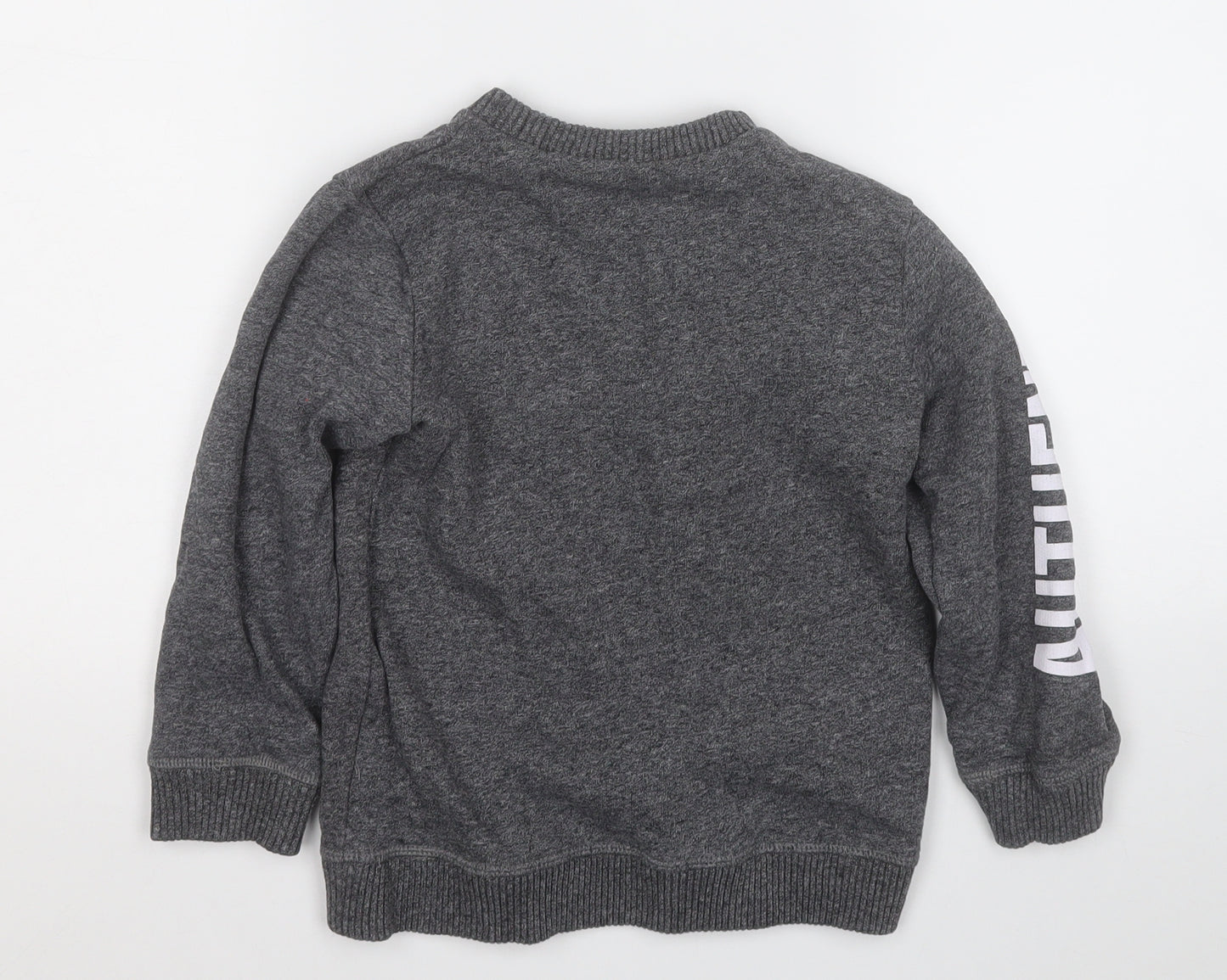 Mothercare Boys Grey  Cotton Pullover Sweatshirt Size 4-5 Years