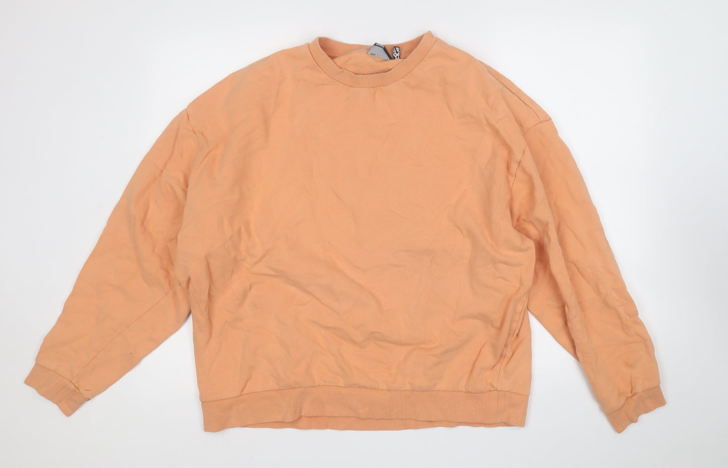 ASOS Mens Orange  Polyester Pullover Sweatshirt Size L