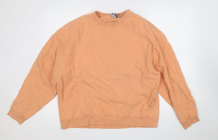 ASOS Mens Orange  Polyester Pullover Sweatshirt Size L