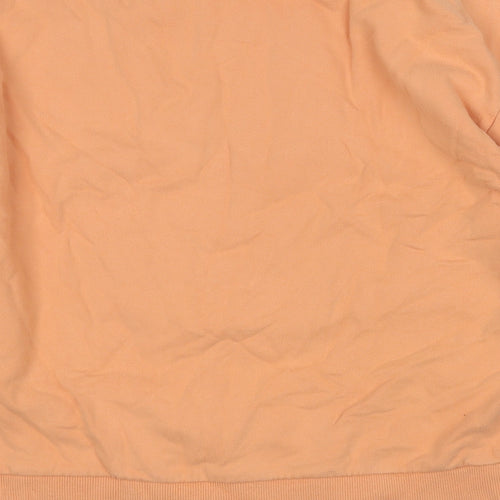 ASOS Mens Orange  Polyester Pullover Sweatshirt Size L