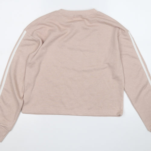Boohoo Womens Pink  Polyester Pullover Sweatshirt Size 8