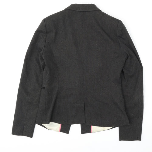 NEXT Womens Grey  Polyester Jacket Blazer Size 10