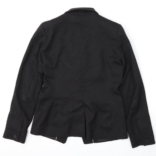 NEXT Womens Black  Polyester Jacket Blazer Size 10
