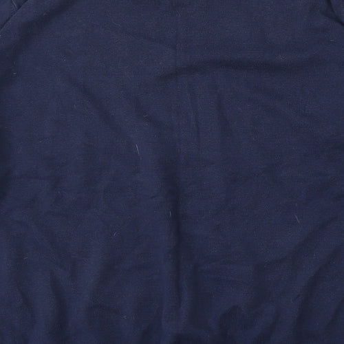 Tommy Hilfiger Mens Blue V-Neck  Cotton Pullover Jumper Size 2XL
