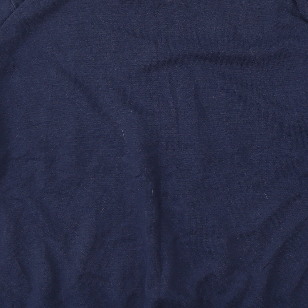 Tommy Hilfiger Mens Blue V-Neck  Cotton Pullover Jumper Size 2XL