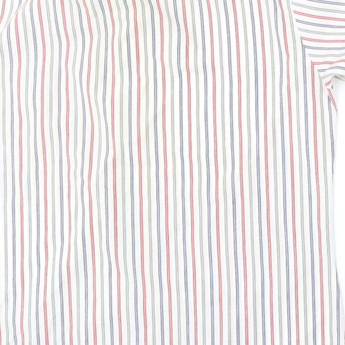 MOnterattin Mens Multicoloured Striped Polyester  Polo Size 16 Collared Button