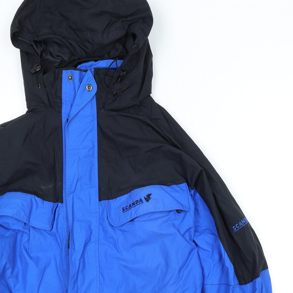 Scanda Mens Blue   Jacket  Size L  Zip