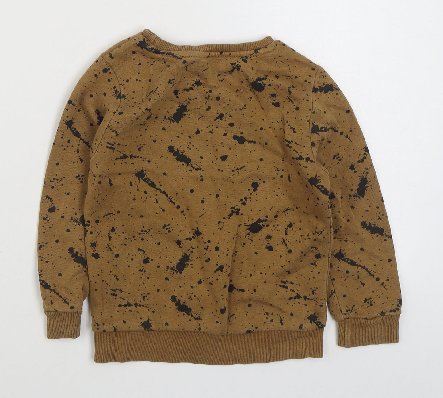 George Boys Brown  Cotton Pullover Sweatshirt Size 4-5 Years  Pullover