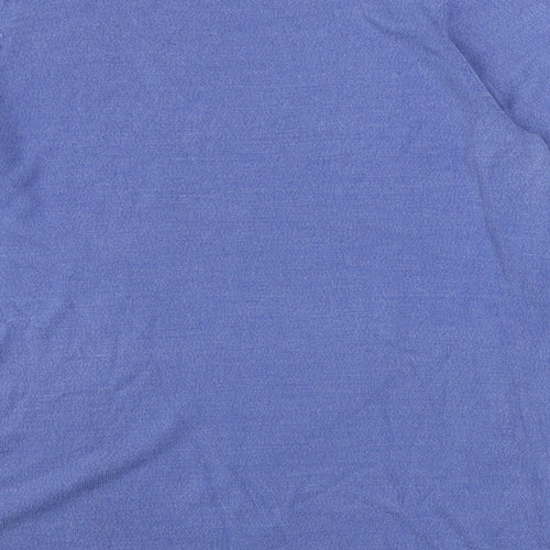 Preworn Womens Blue Boat Neck  Acrylic Pullover Jumper Size 18