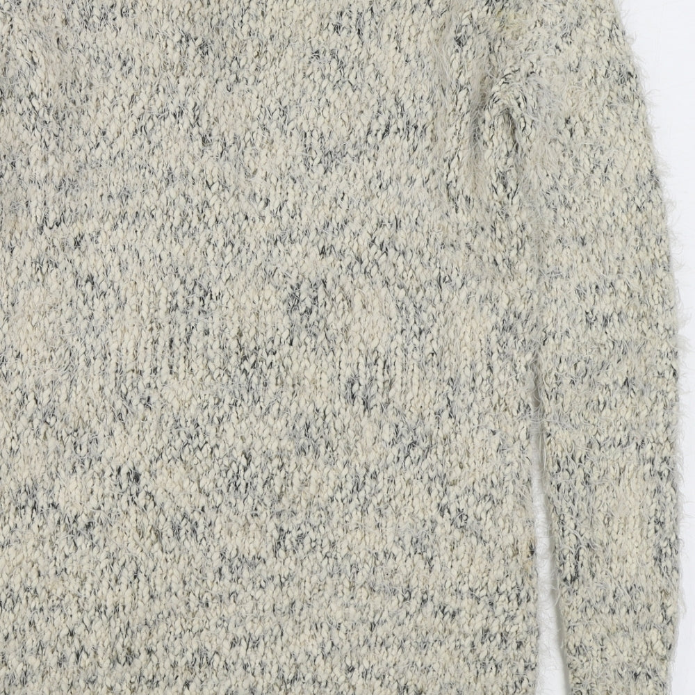 Atmosphere Womens Beige V-Neck  Polyester Cardigan Jumper Size 6