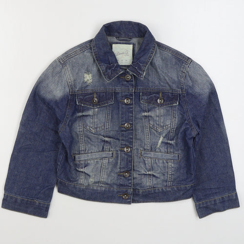Primark Womens Blue   Jacket  Size 10  Button