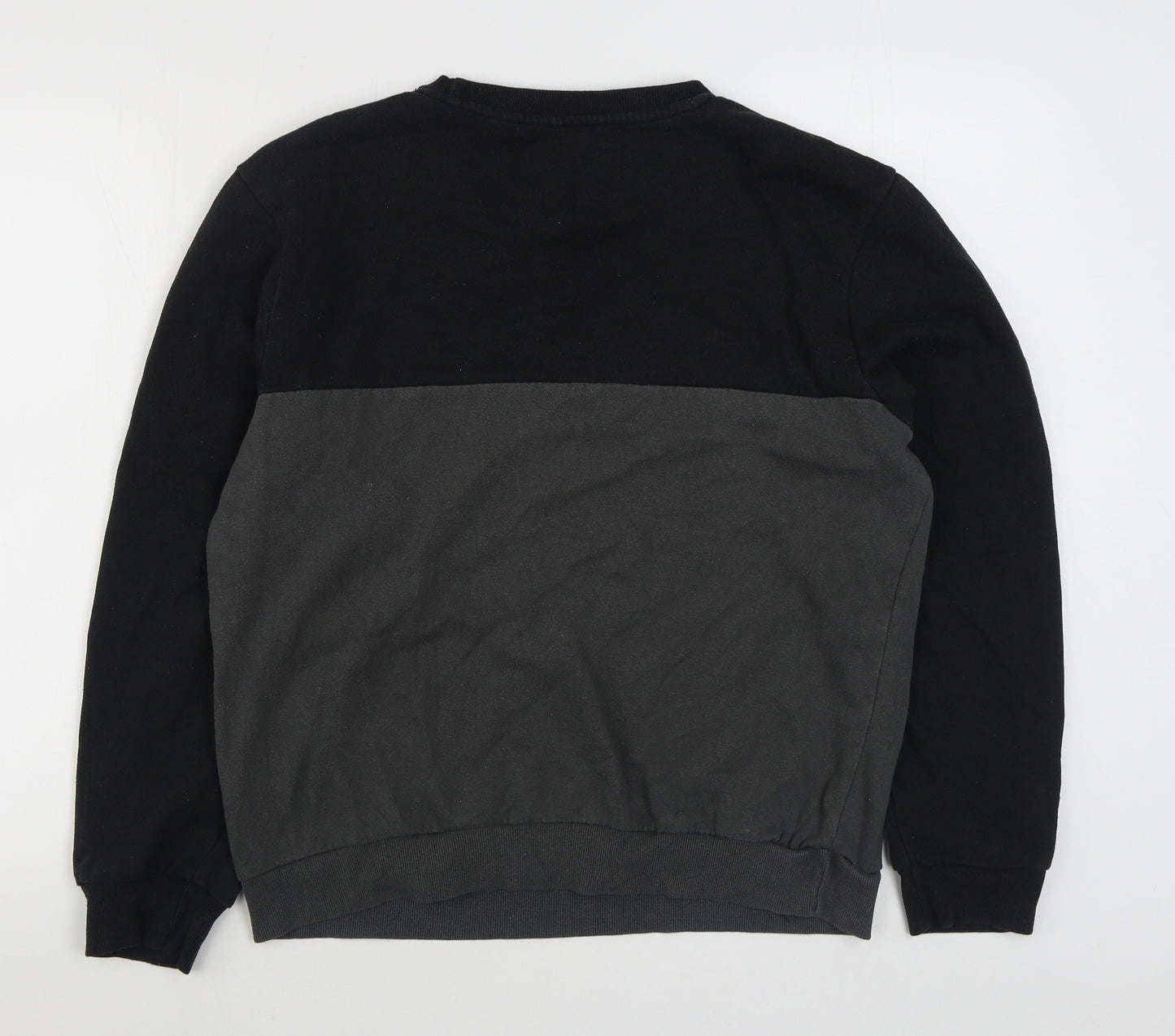 Studio Retail Mens Black  Cotton Pullover Sweatshirt Size M