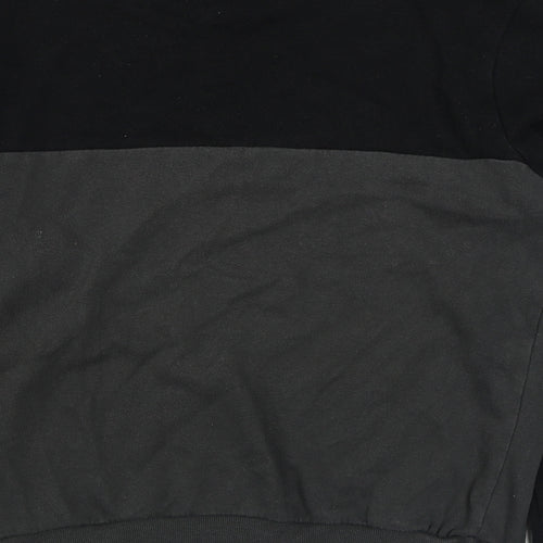 Studio Retail Mens Black  Cotton Pullover Sweatshirt Size M