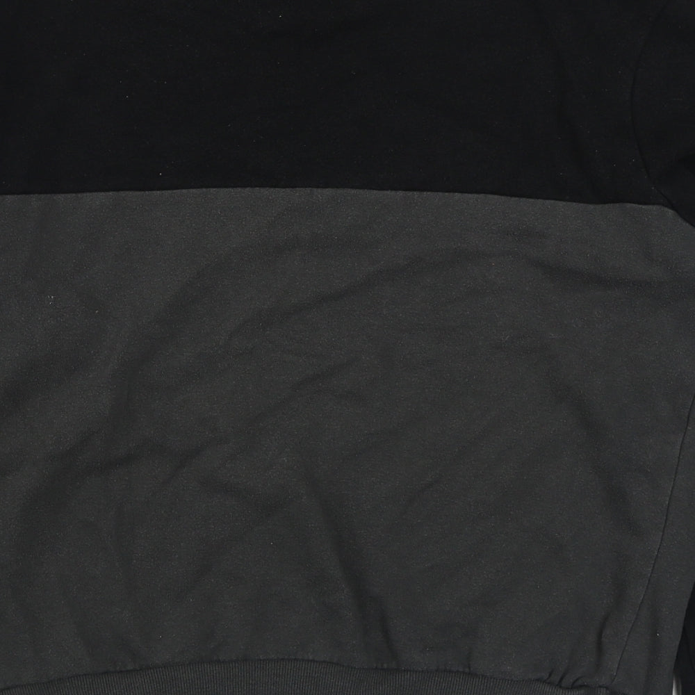Studio Retail Mens Black  Cotton Pullover Sweatshirt Size M
