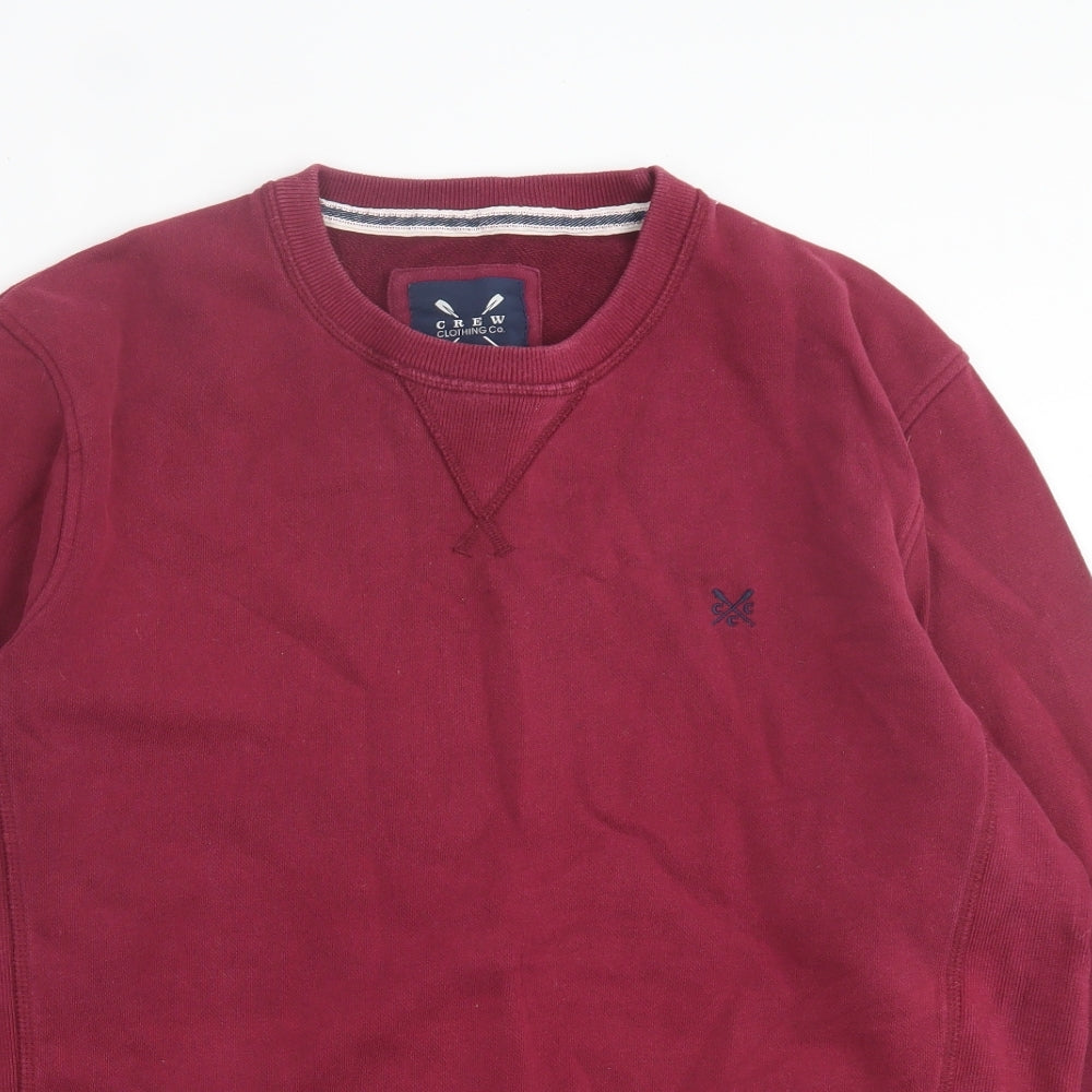Crew Clothing Mens Purple  Cotton Pullover Sweatshirt Size XL
