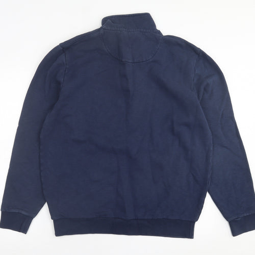 Crew Clothing Mens Blue  Cotton Pullover Sweatshirt Size XL