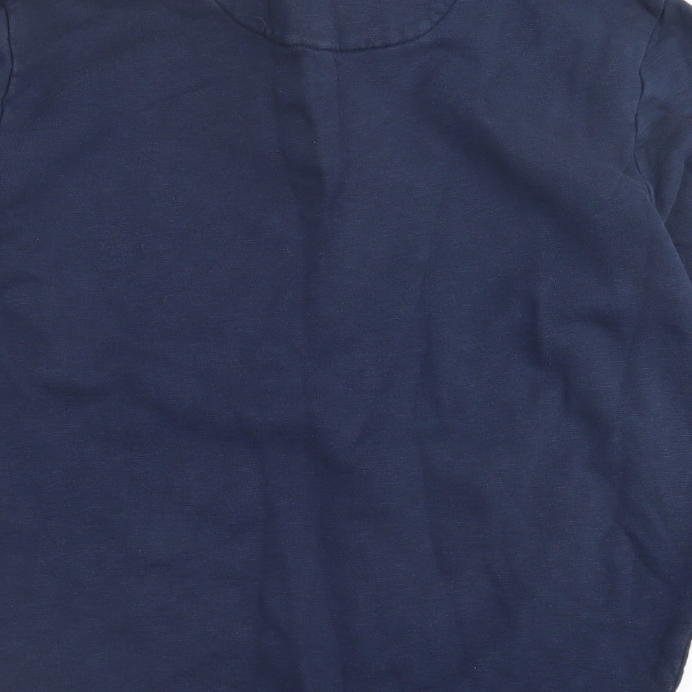 Crew Clothing Mens Blue  Cotton Pullover Sweatshirt Size XL