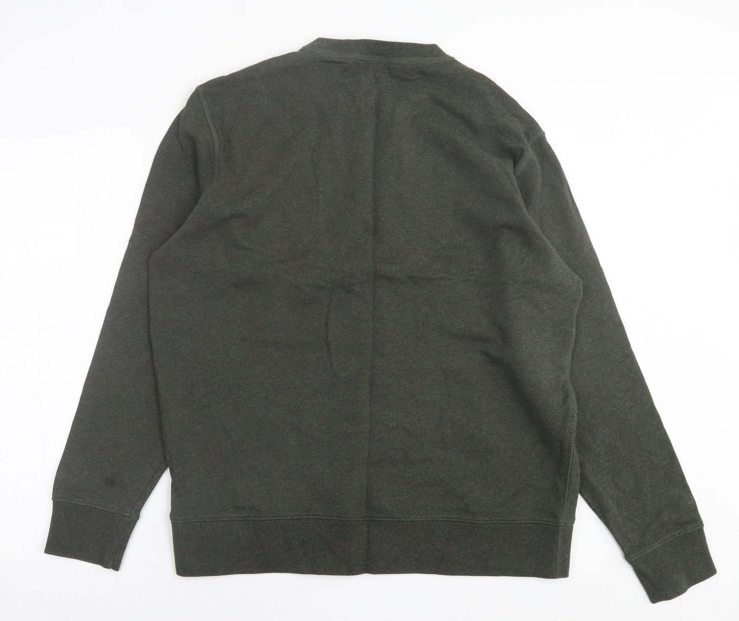 Marks and Spencer Mens Green  Cotton Pullover Sweatshirt Size XL