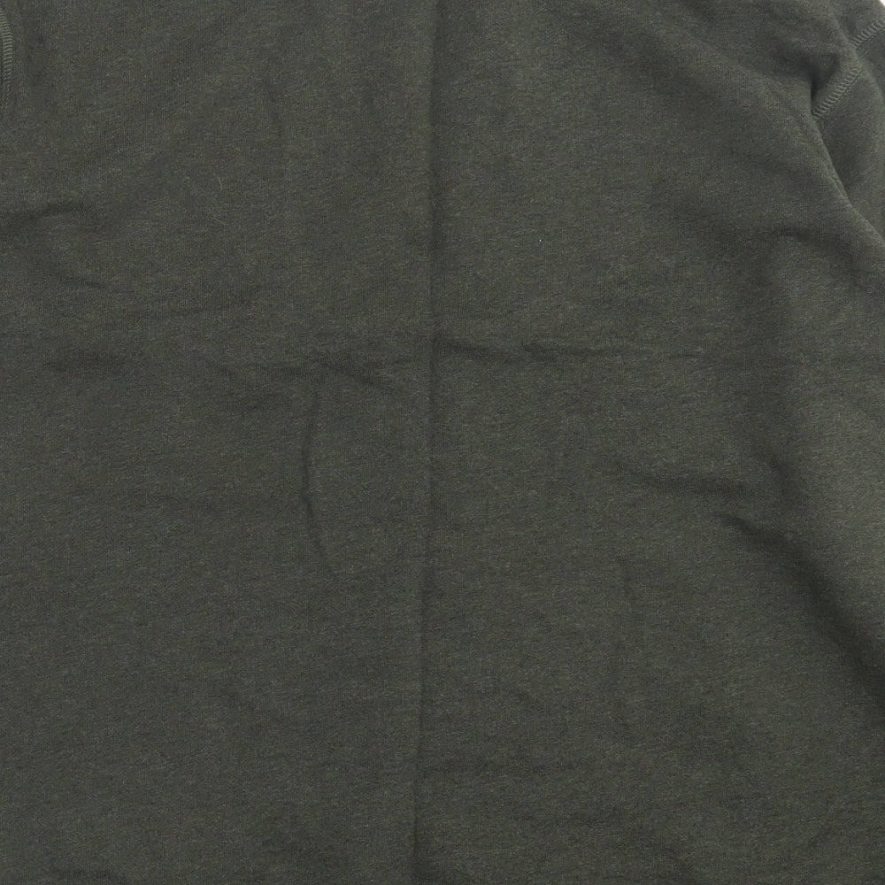 Marks and Spencer Mens Green  Cotton Pullover Sweatshirt Size XL