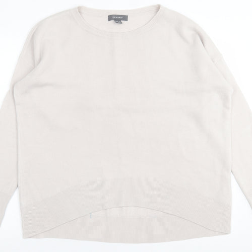 Primark Womens Beige Crew Neck  Acrylic Pullover Jumper Size L