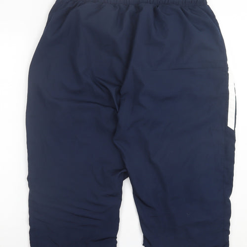 Lonsdale Mens Blue  Polyester Sweat Shorts Size XL L10 in Regular Tie