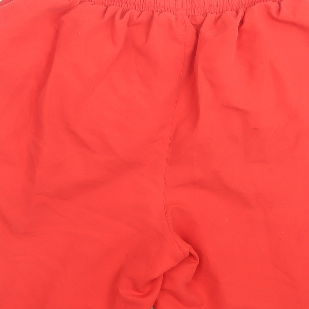 Slazenger Mens Red  Polyester Sweat Shorts Size XL L9 in Regular Tie