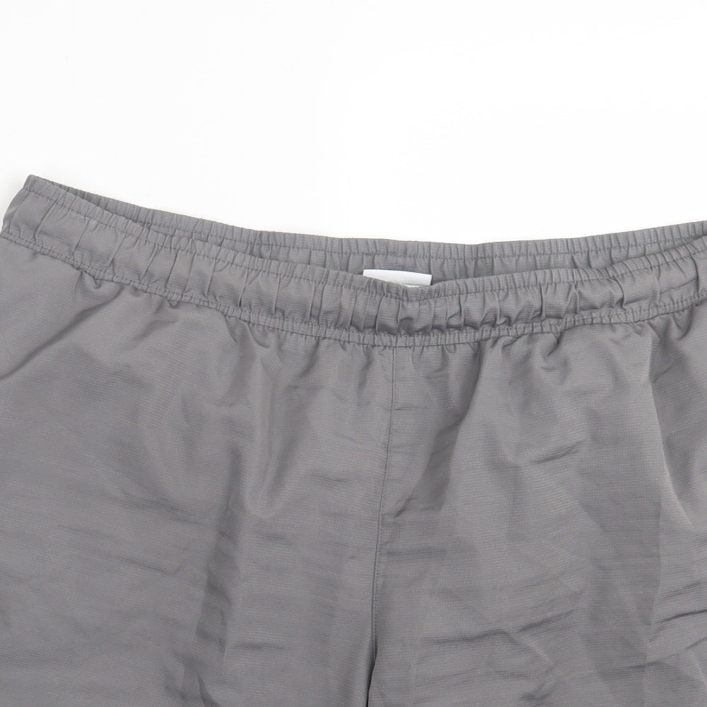 Lonsdale Mens Grey Striped Polyester Sweat Shorts Size 2XL L8 in Regular Tie