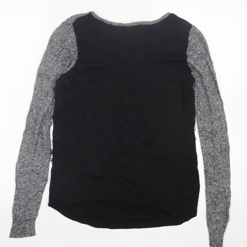 George Womens Grey Crew Neck  Nylon Pullover Jumper Size 10