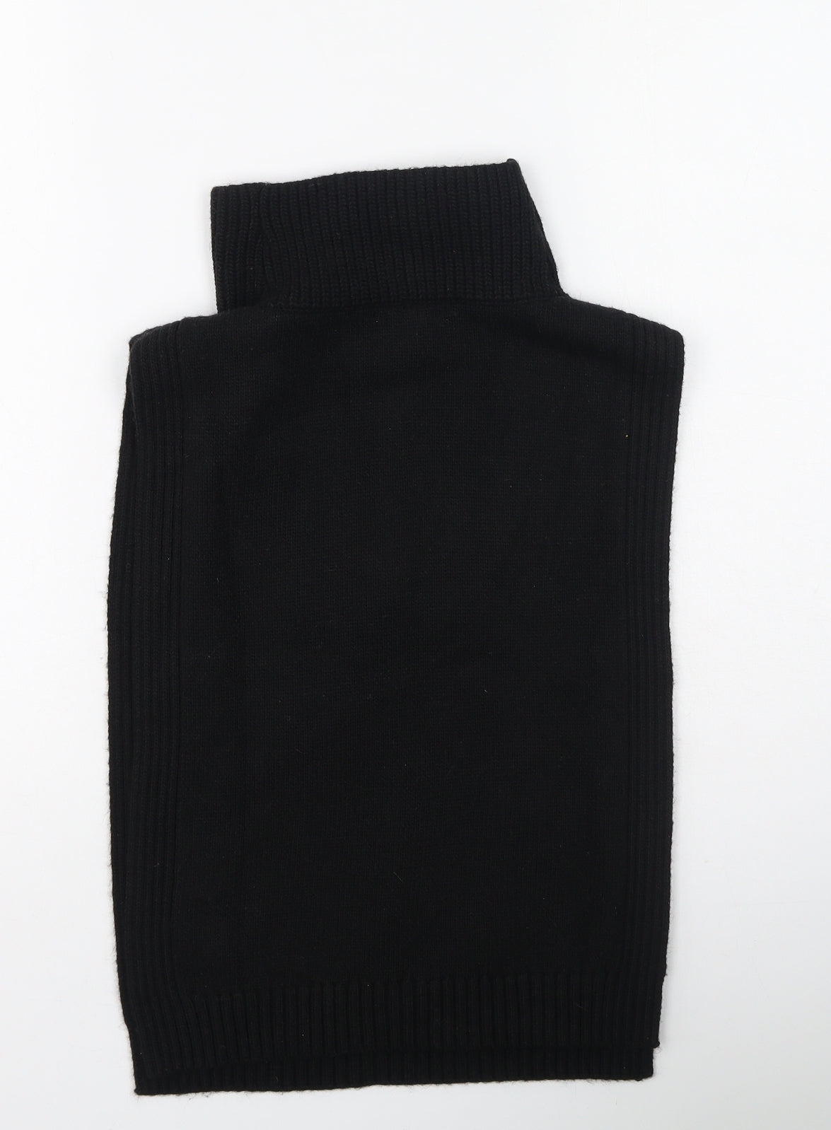 H&M Womens Black High Neck  Polyester Pullover Jumper One Size