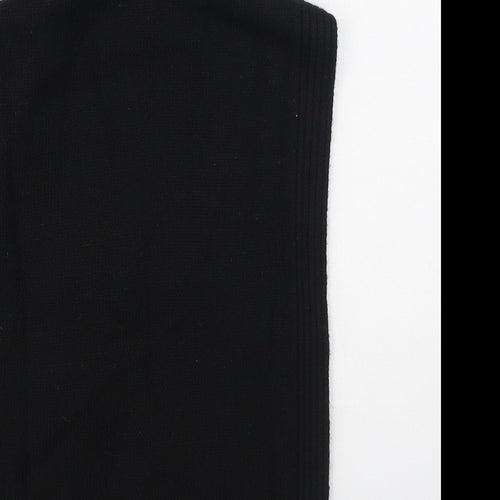 H&M Womens Black High Neck  Polyester Pullover Jumper One Size