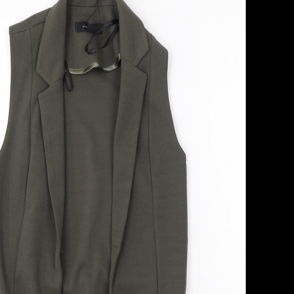 Primark Womens Green V-Neck  Polyester Cardigan Jumper Size 6