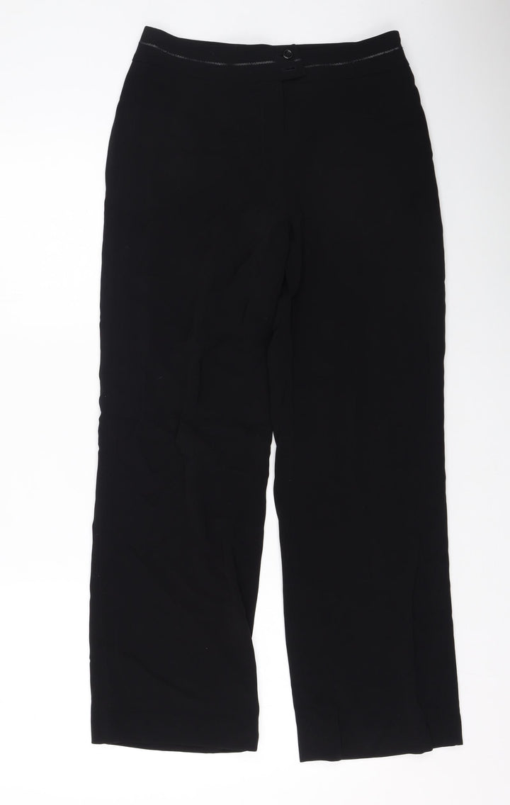 Gerry Weber Womens Black  Polyester Trousers  Size 36 L29 in Regular