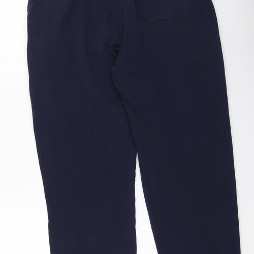 Cotton Traders Womens Blue  Cotton Jogger Trousers Size L L26 in Regular