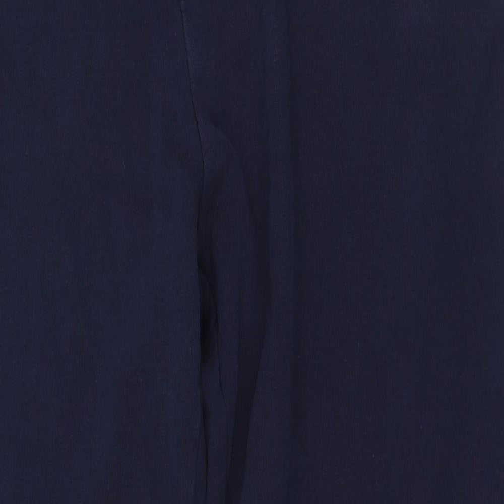 Cotton Traders Womens Blue  Cotton Jogger Trousers Size L L26 in Regular
