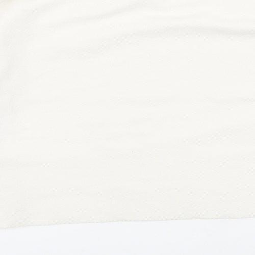 Zara Womens Ivory  Polyester Pullover Sweatshirt Size S
