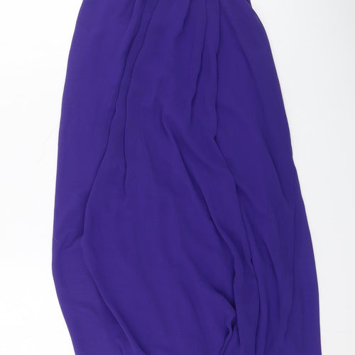 jumpo Womens Purple  Polyester Shift  Size M  Round Neck