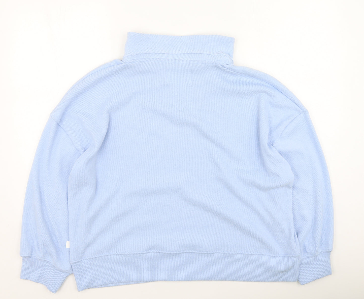George  Womens Blue Collared  Polyester Pullover Jumper Size 16