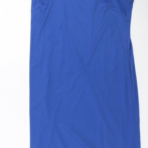 Nightingales Womens Blue  Polyamide Shift  Size 14  Round Neck